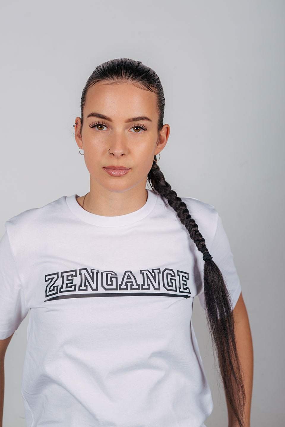Zengange Premium – White colored T-shirt signed by Zengange