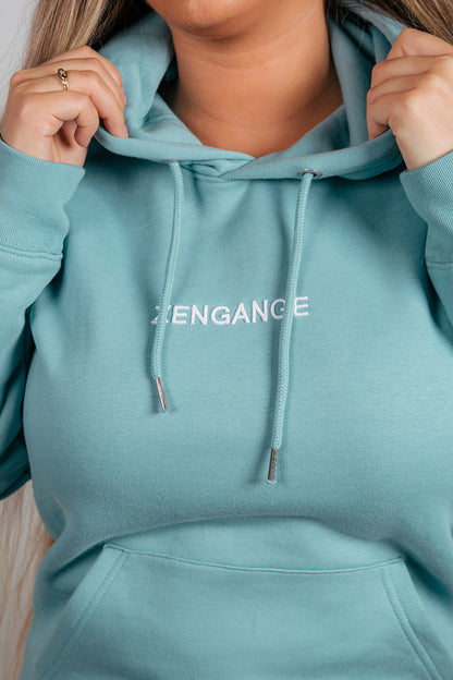 Zengange basics - Seablue hoodie