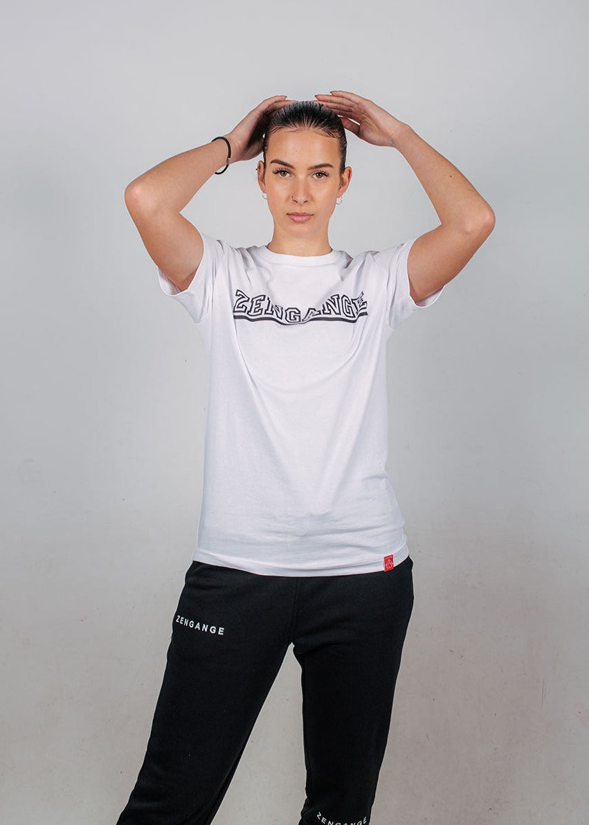 Zengange Premium – White colored T-shirt signed by Zengange