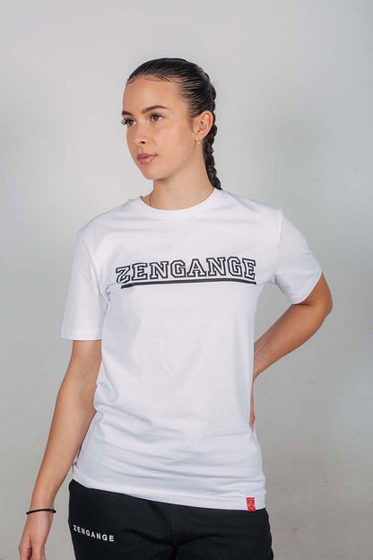 Zengange Premium – White colored T-shirt signed by Zengange