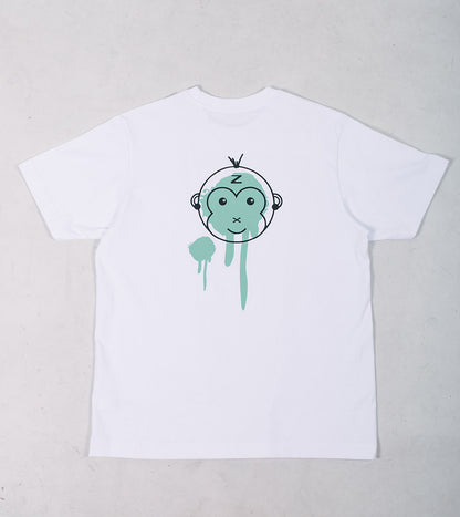 Zengange Premium – White colored T-shirt with green details.