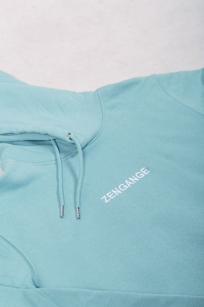 Zengange basics - Seablue hoodie