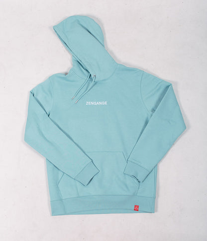 Zengange basics - Seablue hoodie